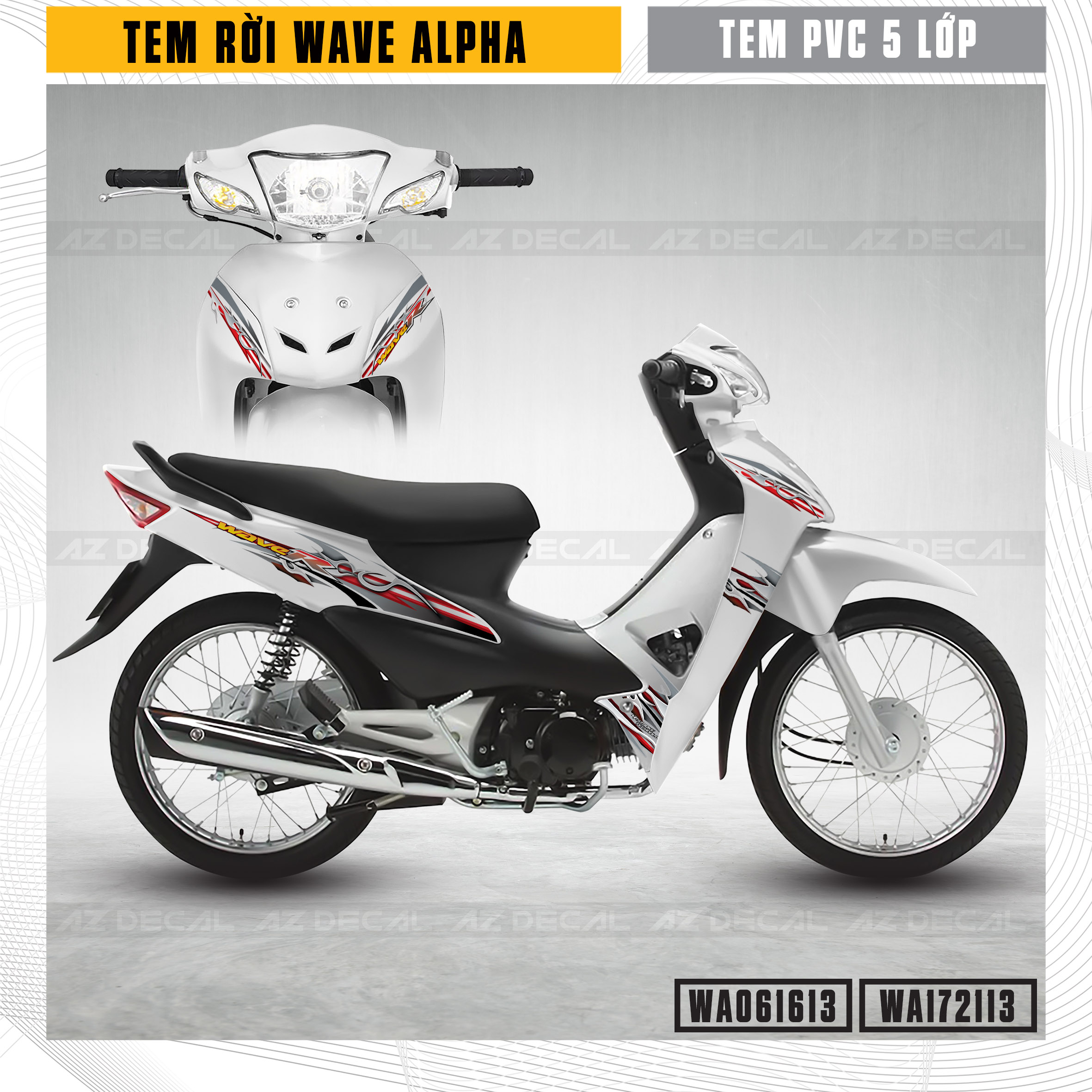 Sơn xe Honda Wave Alpha màu trắng zin cực đẹp SƠN XE MÁY ĐẸP #25 Sơn xe Honda Wave Alpha màu trắng zin cực đẹp SƠN XE MÁY ĐẸP